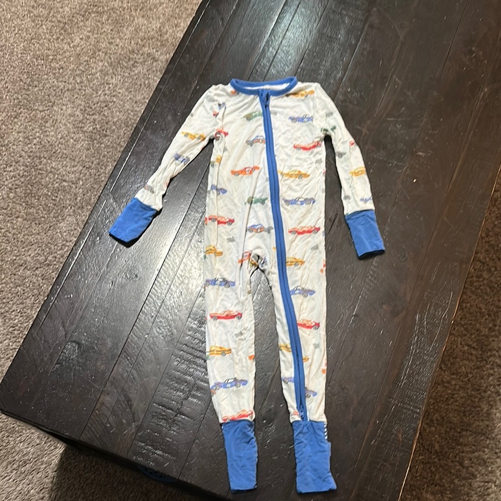 Angel Dear Blue and Red Footies One Piece